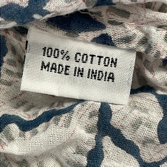 Roberta Roller Rabbit Shirred Pintuck Blouse Kurta Peasant Top Sz S - Picture 11 of 12